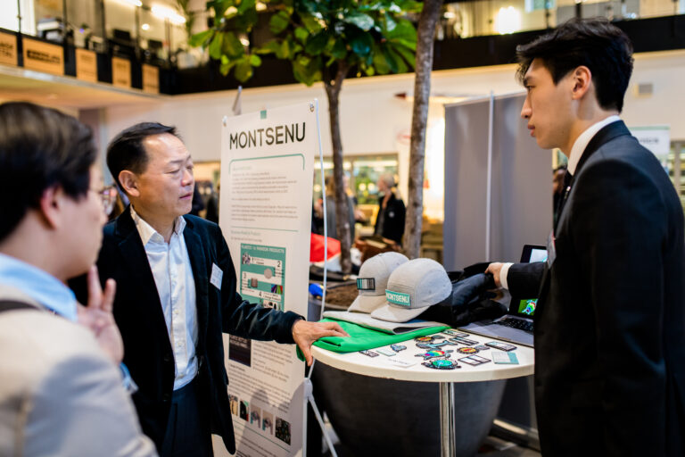 participants exhibiting their solution and prototypes