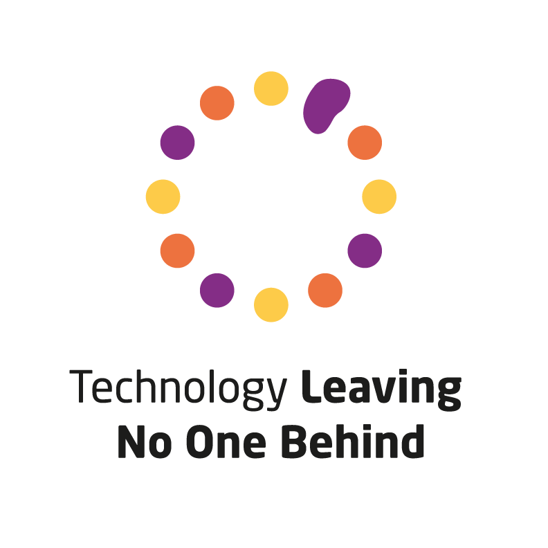 Logo for the DTU Skylab initiative, Technology leaving no one behind